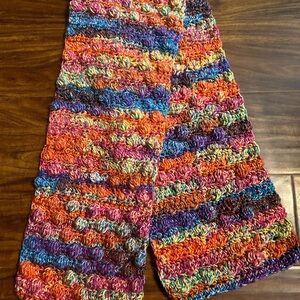 Colorful Bobble Scarf.  Newly hand-crocheted by me for you.